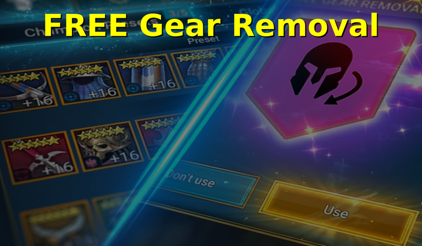 Free Gear Removal Event is Coming: Remove and Swap Artifacts for Free!